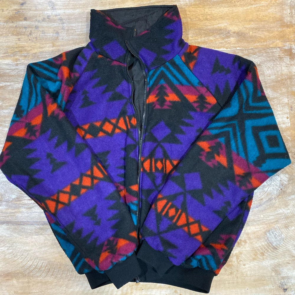 Vintage Tribal Fleece Jacket